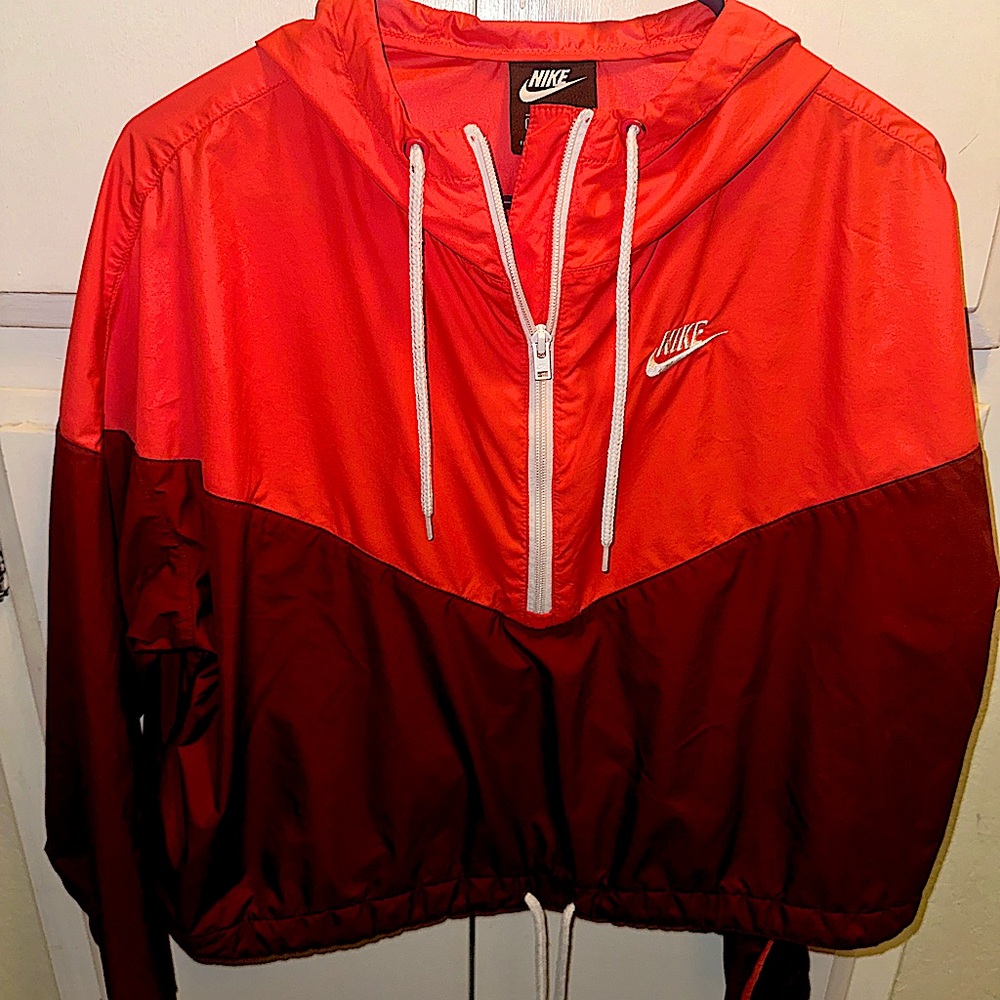 Pink Nike Cropped Windbreaker